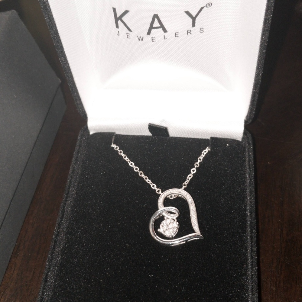 Diamond heart necklace